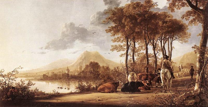 CUYP, Aelbert River Landscape fdgs china oil painting image